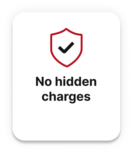 No hidden charges