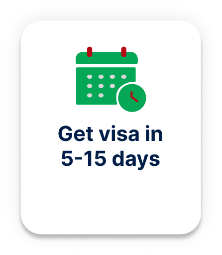 Get visa in 5-15 days